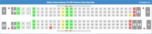 the seatlink blog inflight review alaska airlines new alaska airlines seating chart 737 800
