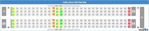 IndiGo A320 Seating Chart