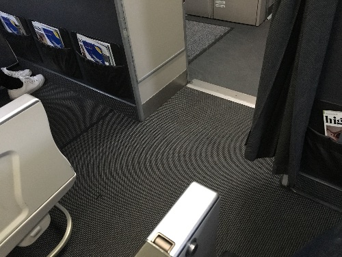 Legroom up front in row 1
