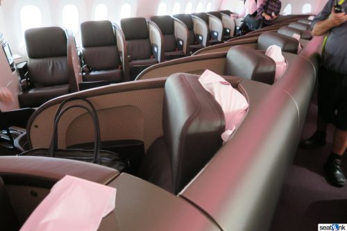 Seats G and K in Upper Class on the right side of the 787