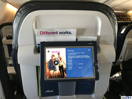 Alaska Airlines tablet-based in-flight entertainment