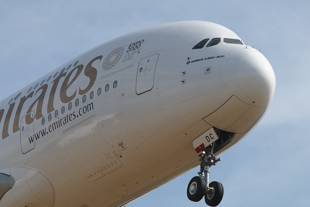 Emirates Airbus A380 800 Ultra Long Range aircraft