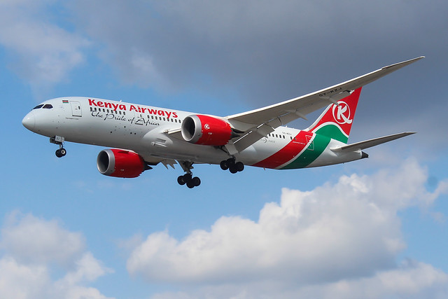 Kenya Airways Boeing 787 8 aircraft