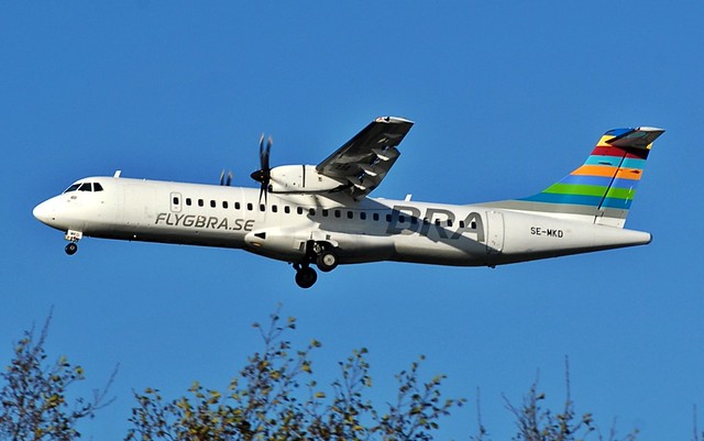 SAS Scandanavian Airlines Atr 72 Seat Map 1550 aircraft