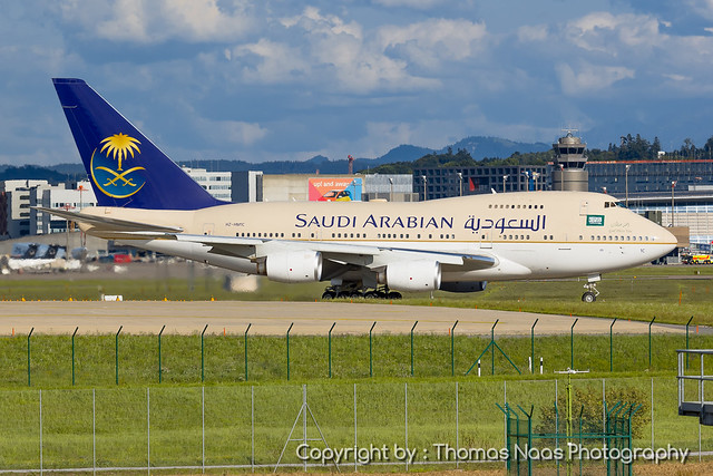 Saudia Airlines Boeing 747 400 aircraft
