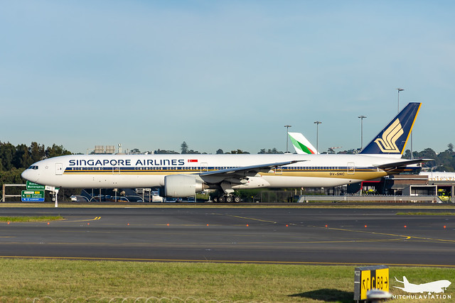 Singapore Airlines Boeing 777 300er V2 3 Class aircraft
