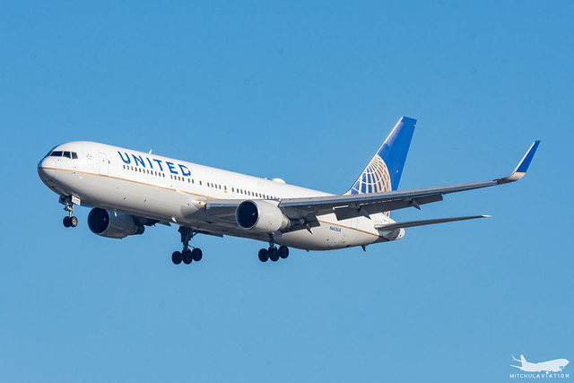 United Airlines Boeing 767 300 Two Class aircraft