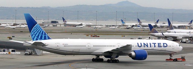 United Airlines Boeing 777 300er aircraft