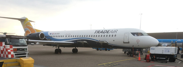 Carpatair Fokker 100 aircraft