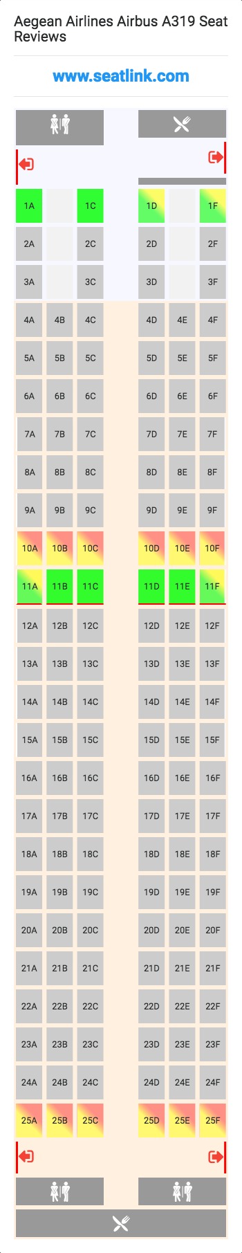 Airbus A319 Seating Chart