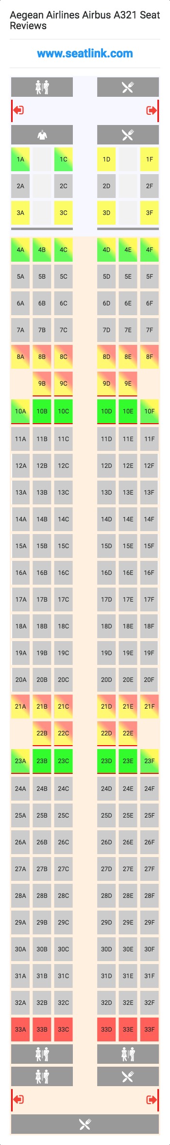 British Airways Airbus A321 Seating Chart