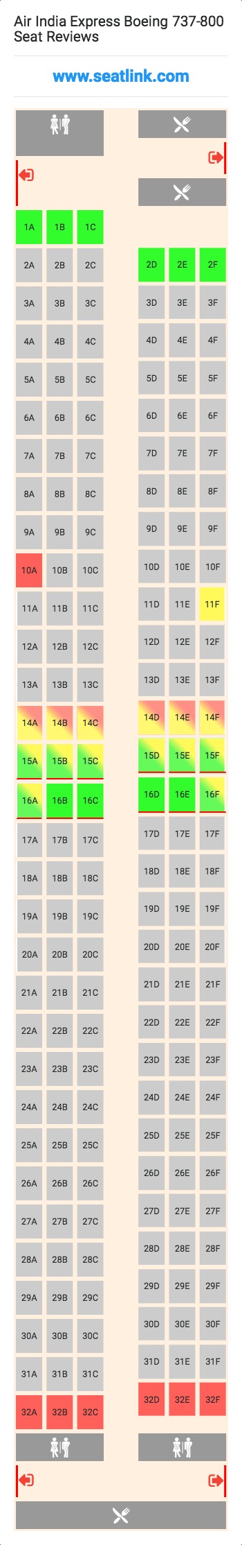 Boeing 737 800 American Seating Chart