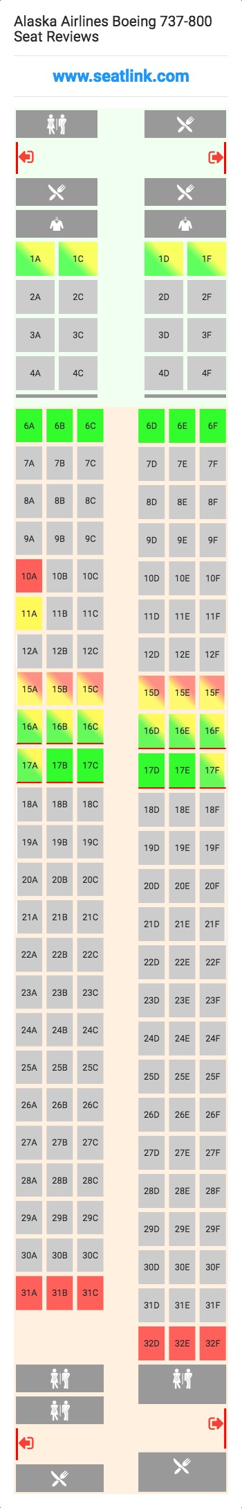 737 800 American Seating Chart