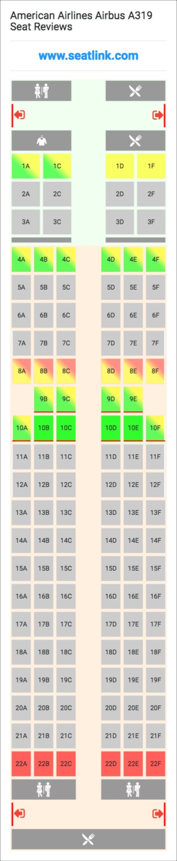 Airbus 319 Seating Chart