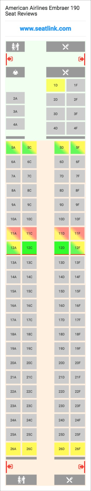 Embraer 135 Seating Chart