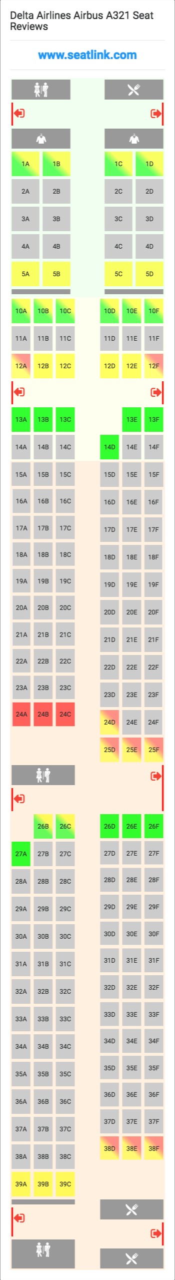 Airbus A321 Delta Seating Chart