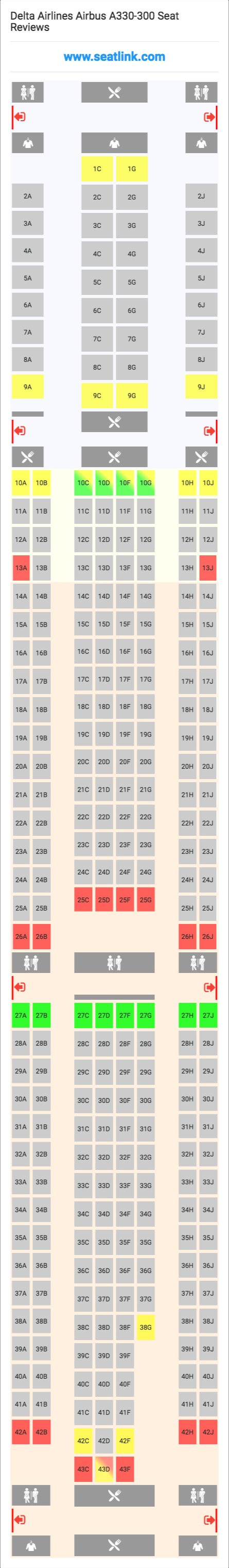 Airbus A330 300 Sas Seating Chart