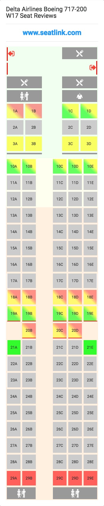 Boeing 717 Seating Chart