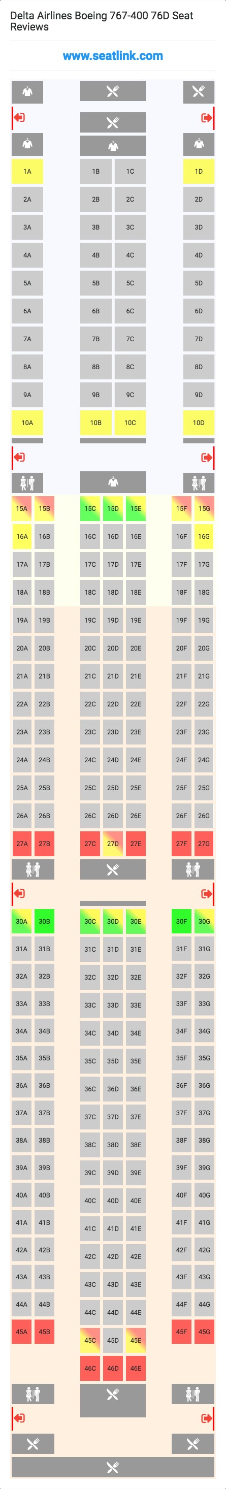 Delta Flight 140 Seating Chart