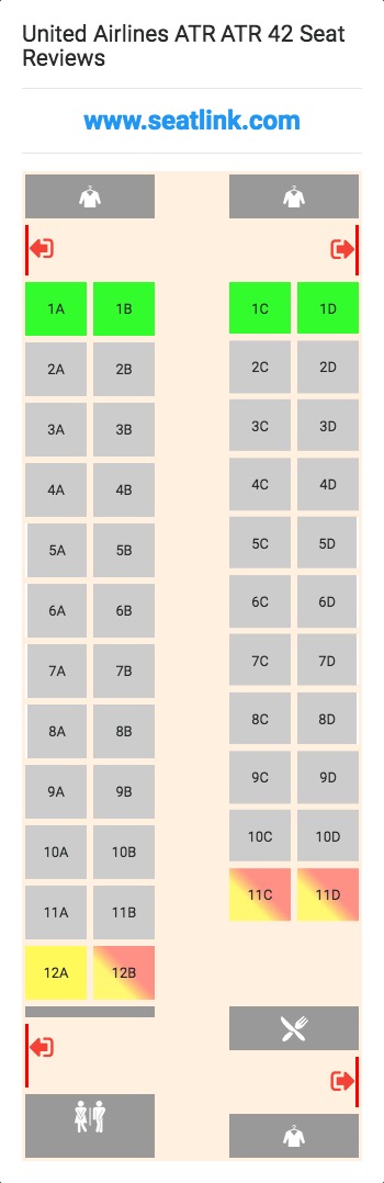 Atr Turboprop Seating Chart