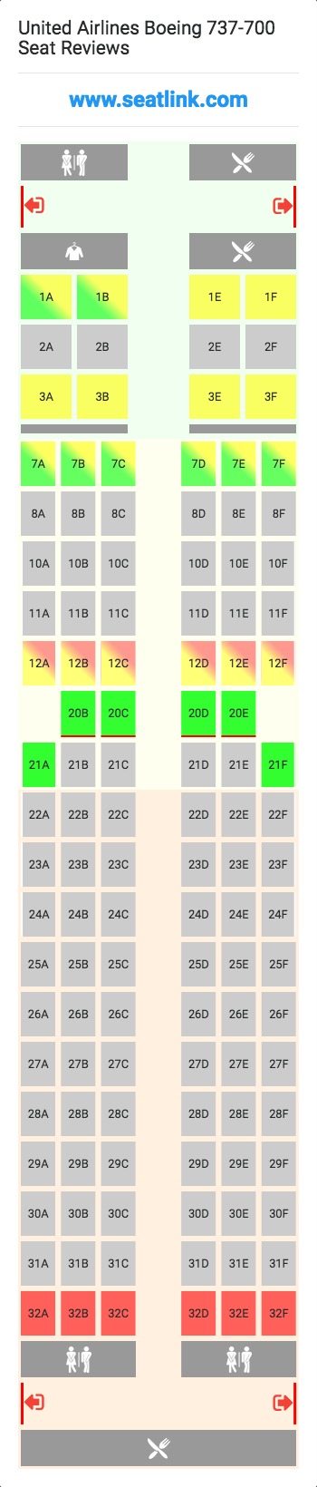 Boeing 737 700 Winglets Seating Chart