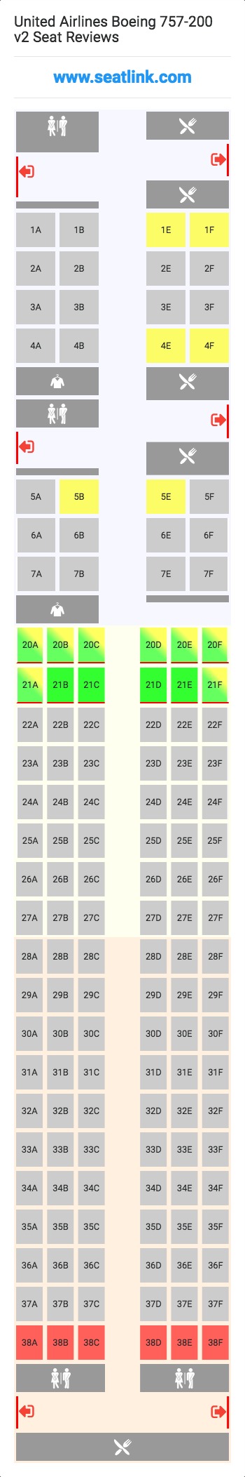 United 757 Seating Chart