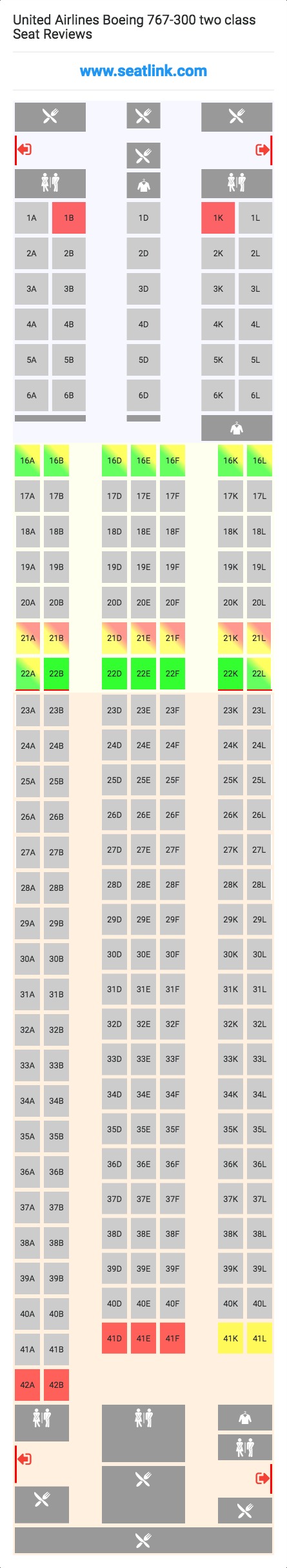 Air Canada Boeing 767 300 Seating Chart